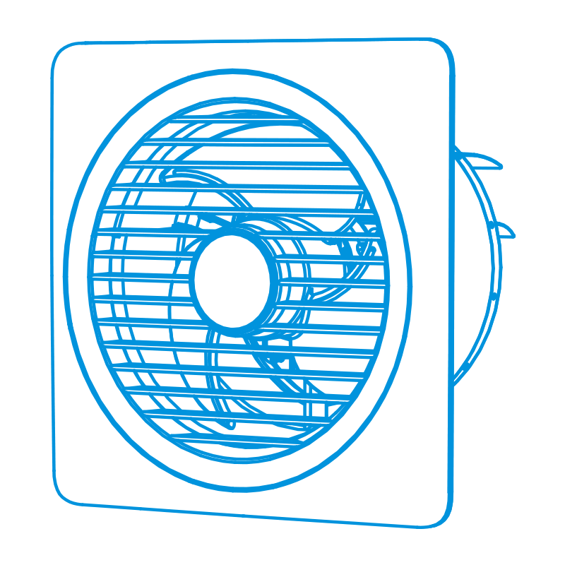 Window Mounted Ventilating Fan